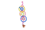 Łańcuszek z lusterkami dla ptaków z dzwoneczkiem, 24 cm – Pawise Spinner Mirror Chain
