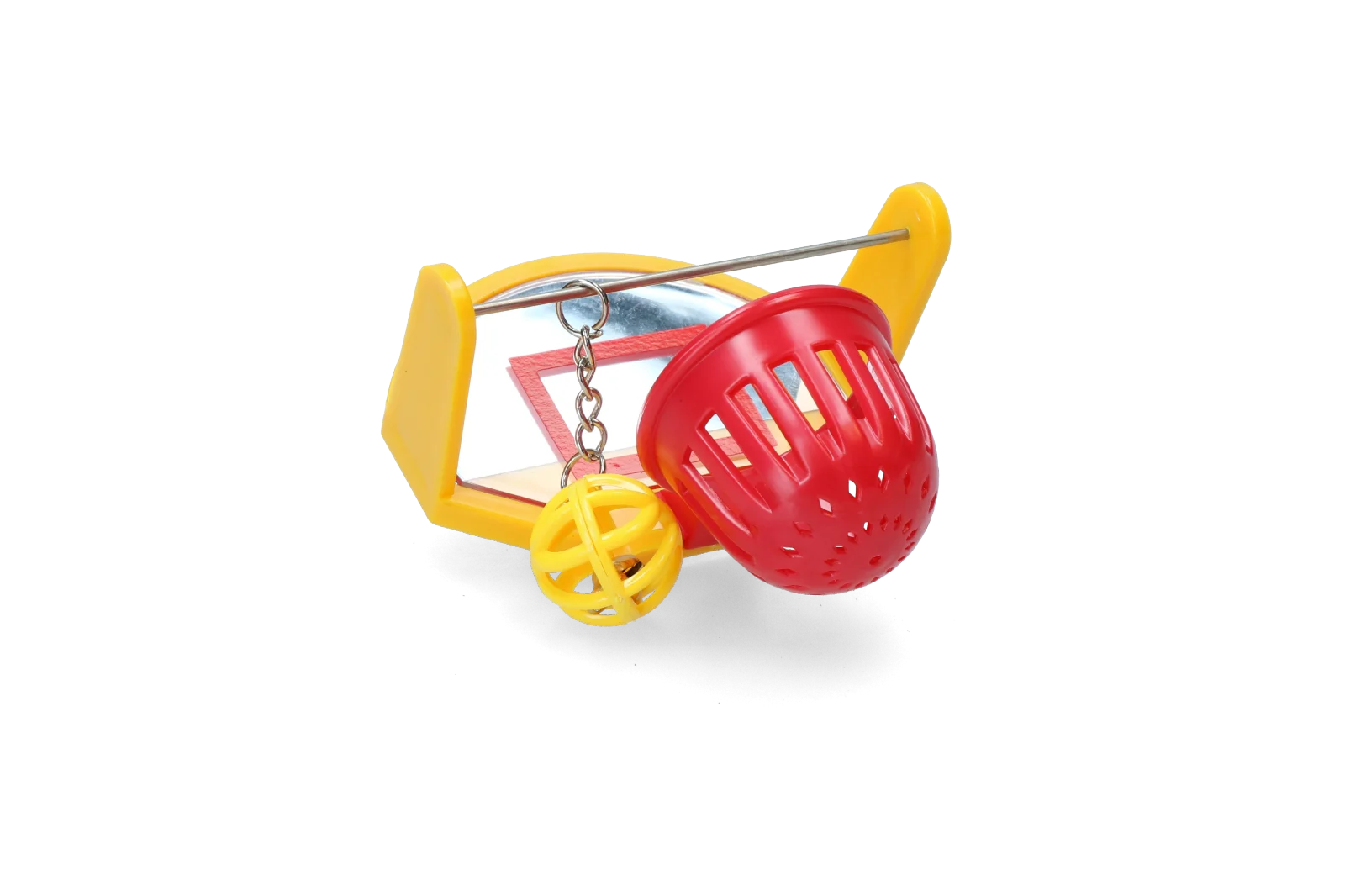 Koszykówka dla ptaków z lusterkiem, 10 cm – Pawise Bird Basketball - obrazek 2