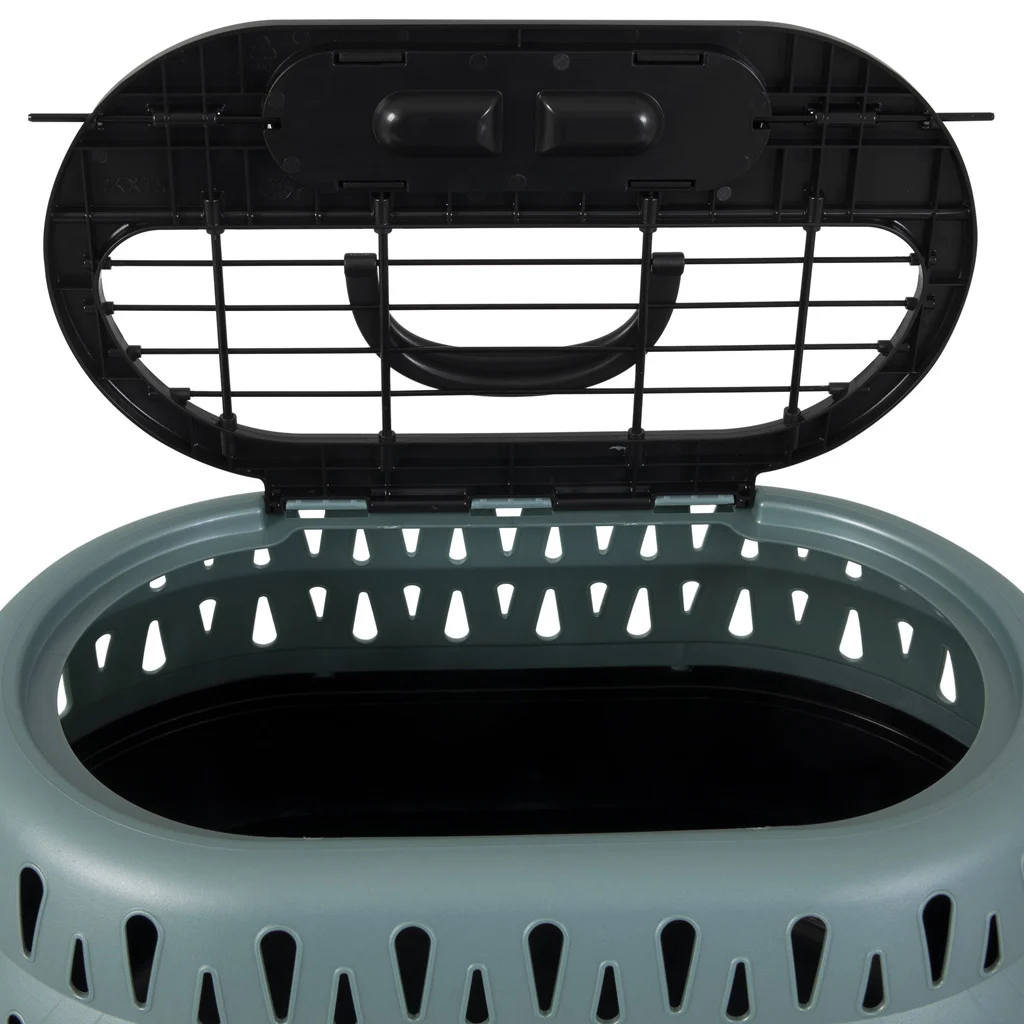 Transporter dla kotów z otwieraniem od góry, zielony, 48,3 x 31,8 x 27,4 cm – Petmate Top Load Cat Kennel - obrazek 2