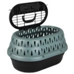 Transporter dla kotów z otwieraniem od góry, zielony, 48,3 x 31,8 x 27,4 cm – Petmate Top Load Cat Kennel - obrazek 3