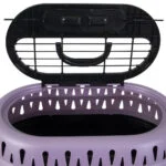 Transporter dla kota z otwieranym wiekiem, fioletowy, 48,3 x 31,8 x 27,4 cm – Petmate Top Load Cat Kennel - obrazek 2