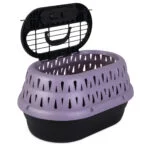 Transporter dla kota z otwieranym wiekiem, fioletowy, 48,3 x 31,8 x 27,4 cm – Petmate Top Load Cat Kennel - obrazek 3
