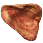 Zabawka do gryzienia z nylonu w kształcie świńskiego ucha o smaku bekonu, 10 cm – Pet Qwerks Pig Ear M - obrazek 2