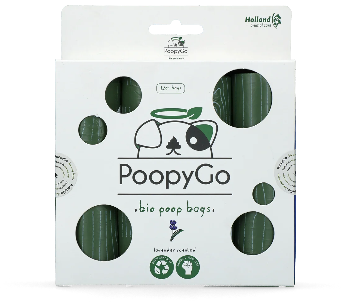 Biodegradowalne woreczki na psie odchody o zapachu lawendy, 120 sztuk – PoopyGo Eco friendly - obrazek 1