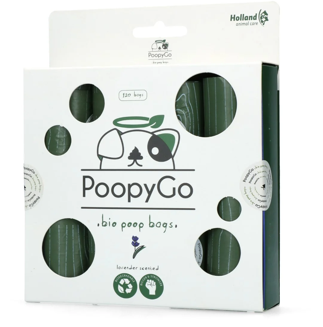 Biodegradowalne woreczki na psie odchody o zapachu lawendy, 120 sztuk – PoopyGo Eco friendly - obrazek 2