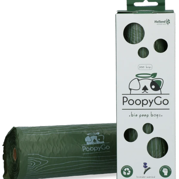 Biodegradowalne woreczki na psie odchody o zapachu lawendy, 300 sztuk w pudełku – PoopyGo Eco friendly Tissue Box