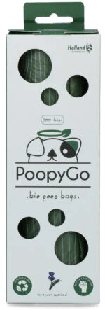 Biodegradowalne woreczki na psie odchody o zapachu lawendy, 300 sztuk w pudełku – PoopyGo Eco friendly Tissue Box - obrazek 3