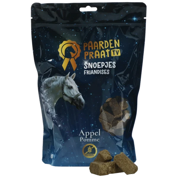 Przysmaki dla koni z jabłkiem, bez zbóż, 1 kg – Paardenpraat TV