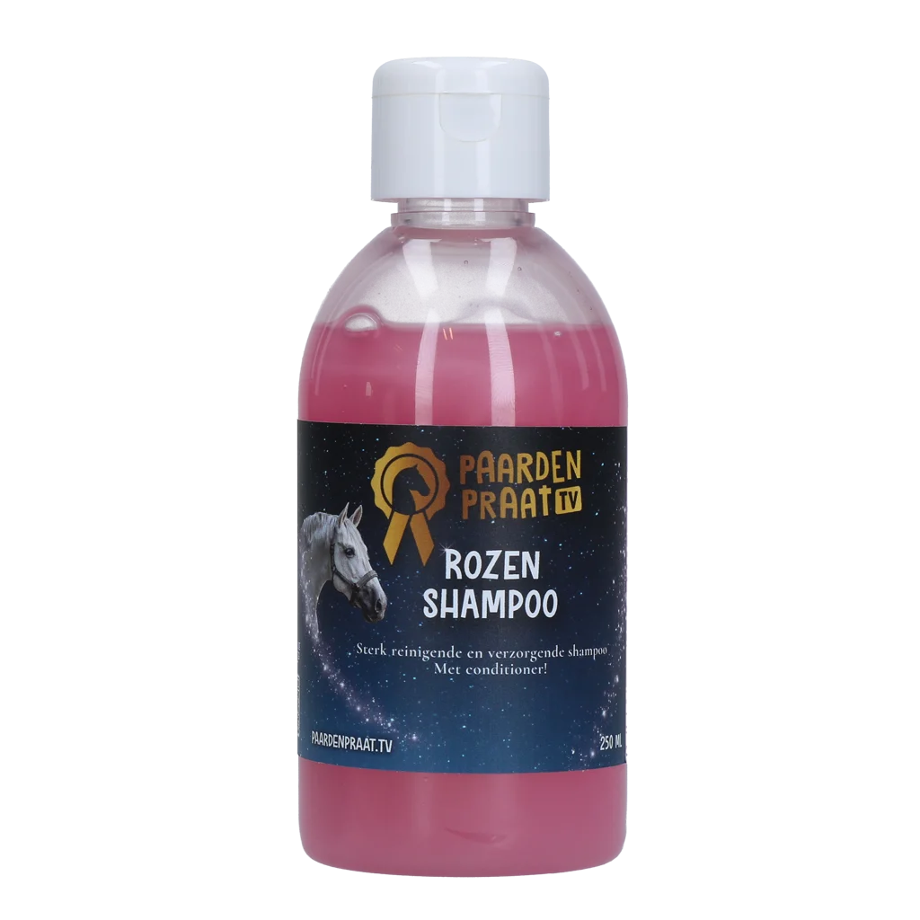 Szampon dla koni z odżywką, 250 ml – Paardenpraat TV Shampoo Rozen - obrazek 1