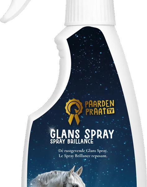 Spray nabłyszczający do grzywy i ogona konia, ułatwiający rozczesywanie, 250 ml – Paardenpraat TV Glans Spray