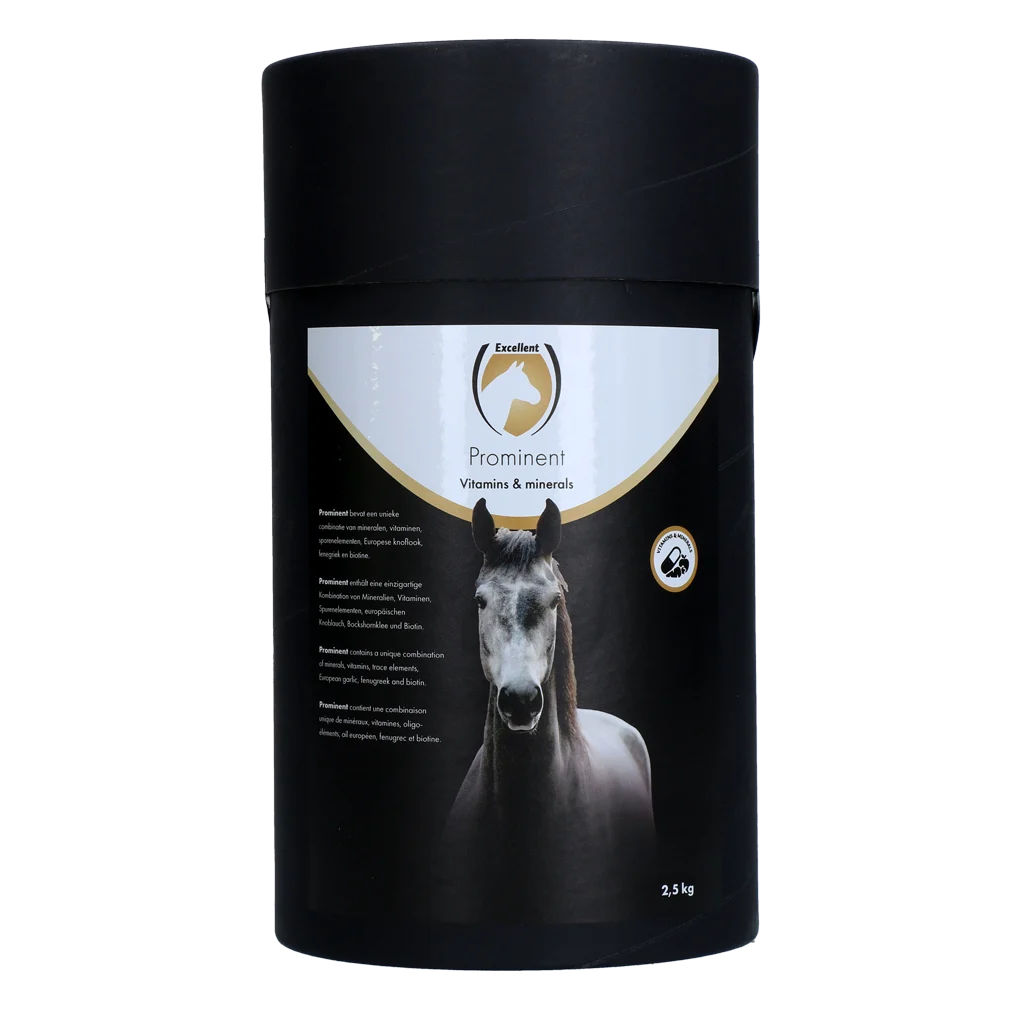 Suplement witaminowy dla koni z minerałami i biotyną, 2,5 kg – Excellent Horse Prominent - obrazek 1
