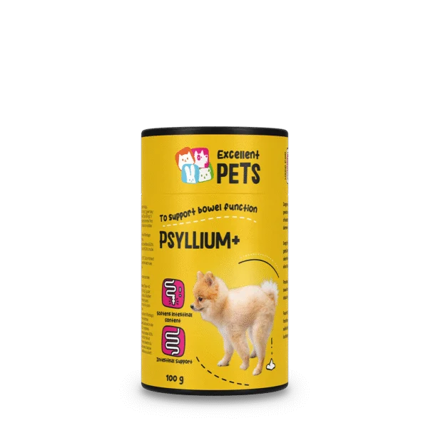 Łuski babki jajowatej dla psów w proszku, 100 g – Excellent Pets Dog Psyllium+