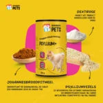Łuski babki jajowatej dla psów w proszku, 100 g – Excellent Pets Dog Psyllium+ - obrazek 5
