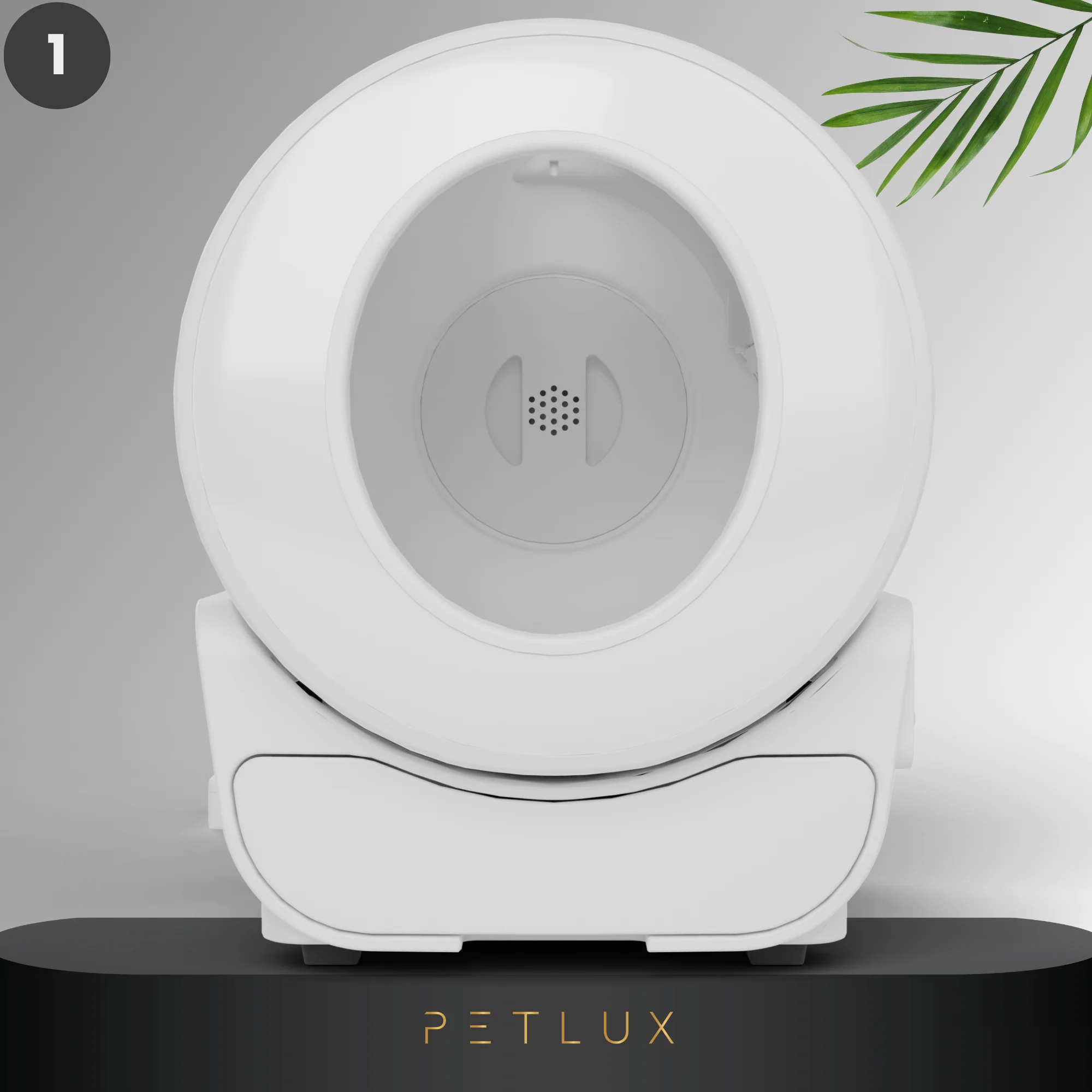 Kuweta automatyczna XXL z obsługą przez aplikację, biała – Petlux V3 XXL - obrazek 3