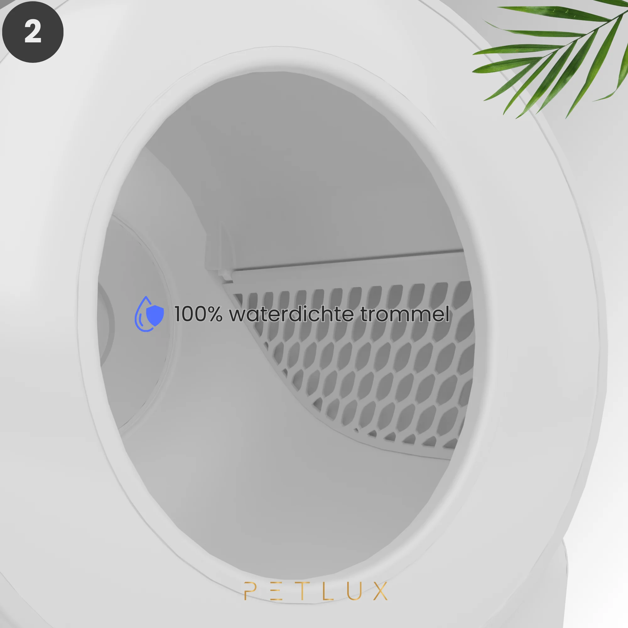 Kuweta automatyczna XXL z obsługą przez aplikację, biała – Petlux V3 XXL - obrazek 4