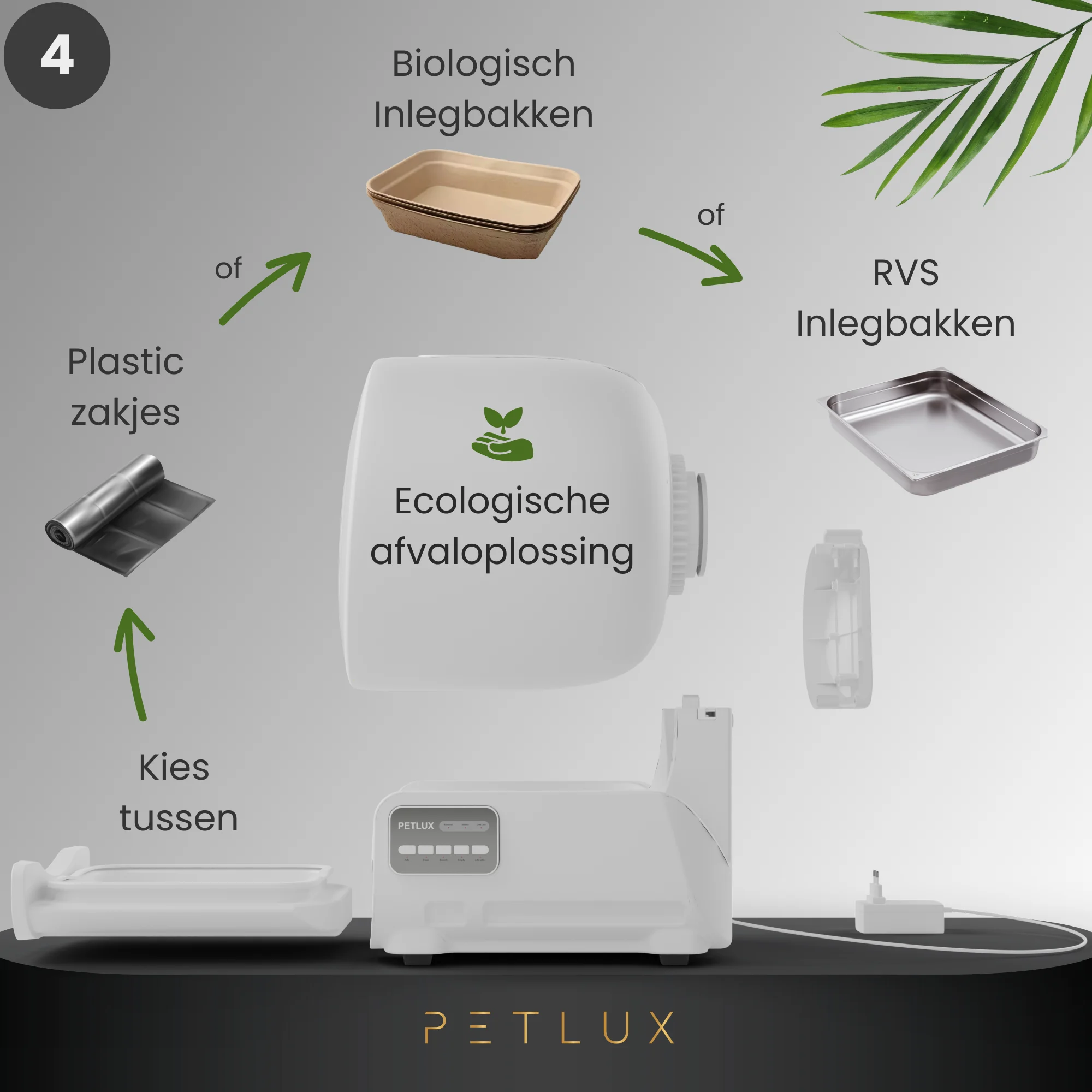 Kuweta automatyczna XXL z obsługą przez aplikację, biała – Petlux V3 XXL - obrazek 6