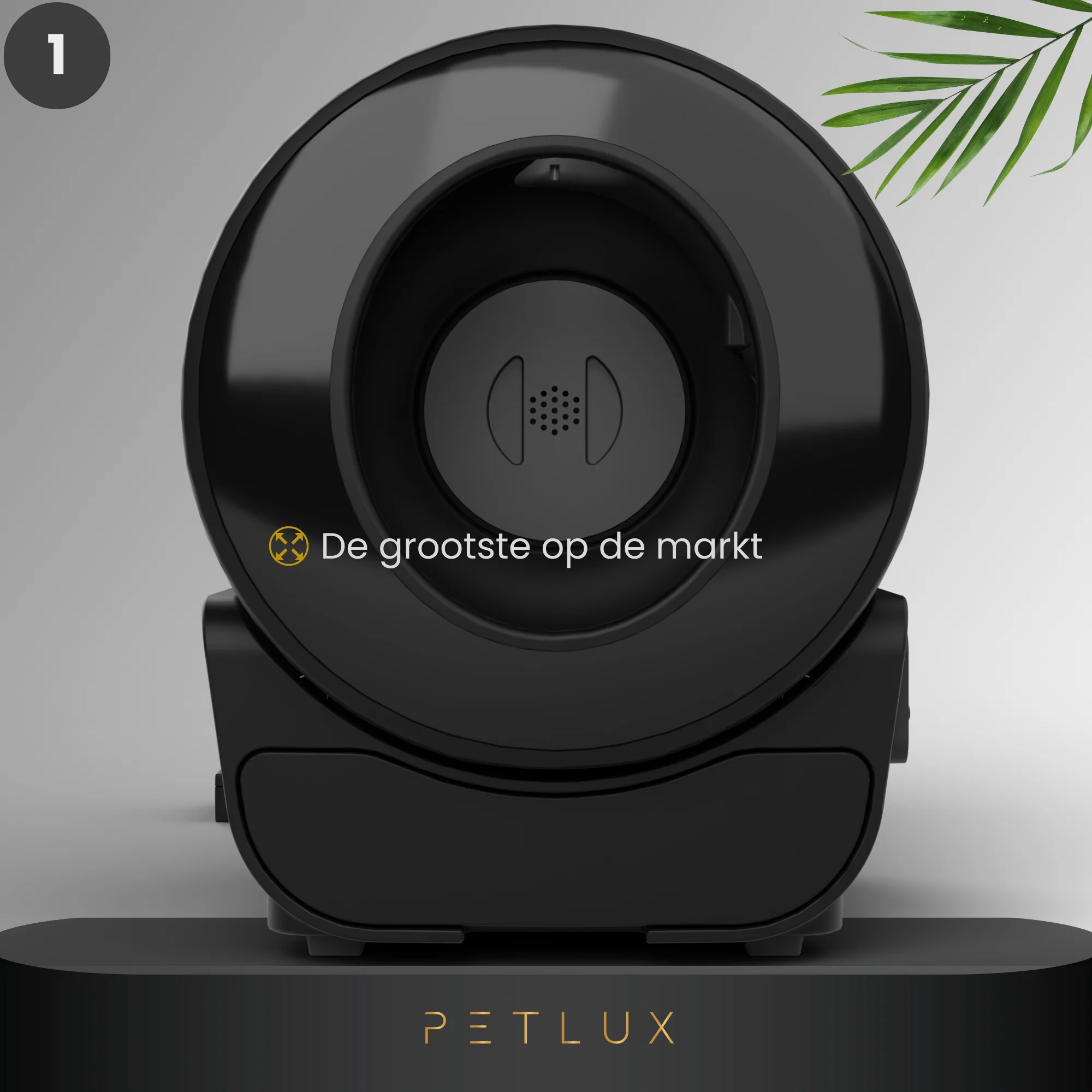 Automatyczna kuweta XXL z obsługą przez aplikację, czarna – Petlux V3 XXL - obrazek 3