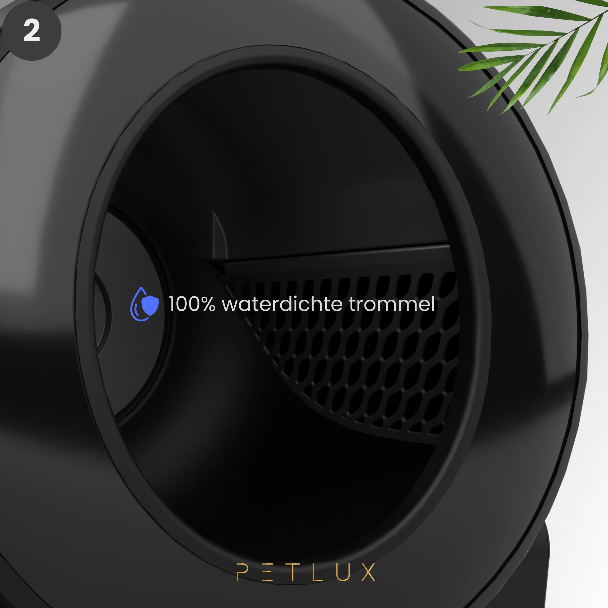 Automatyczna kuweta XXL z obsługą przez aplikację, czarna – Petlux V3 XXL - obrazek 4