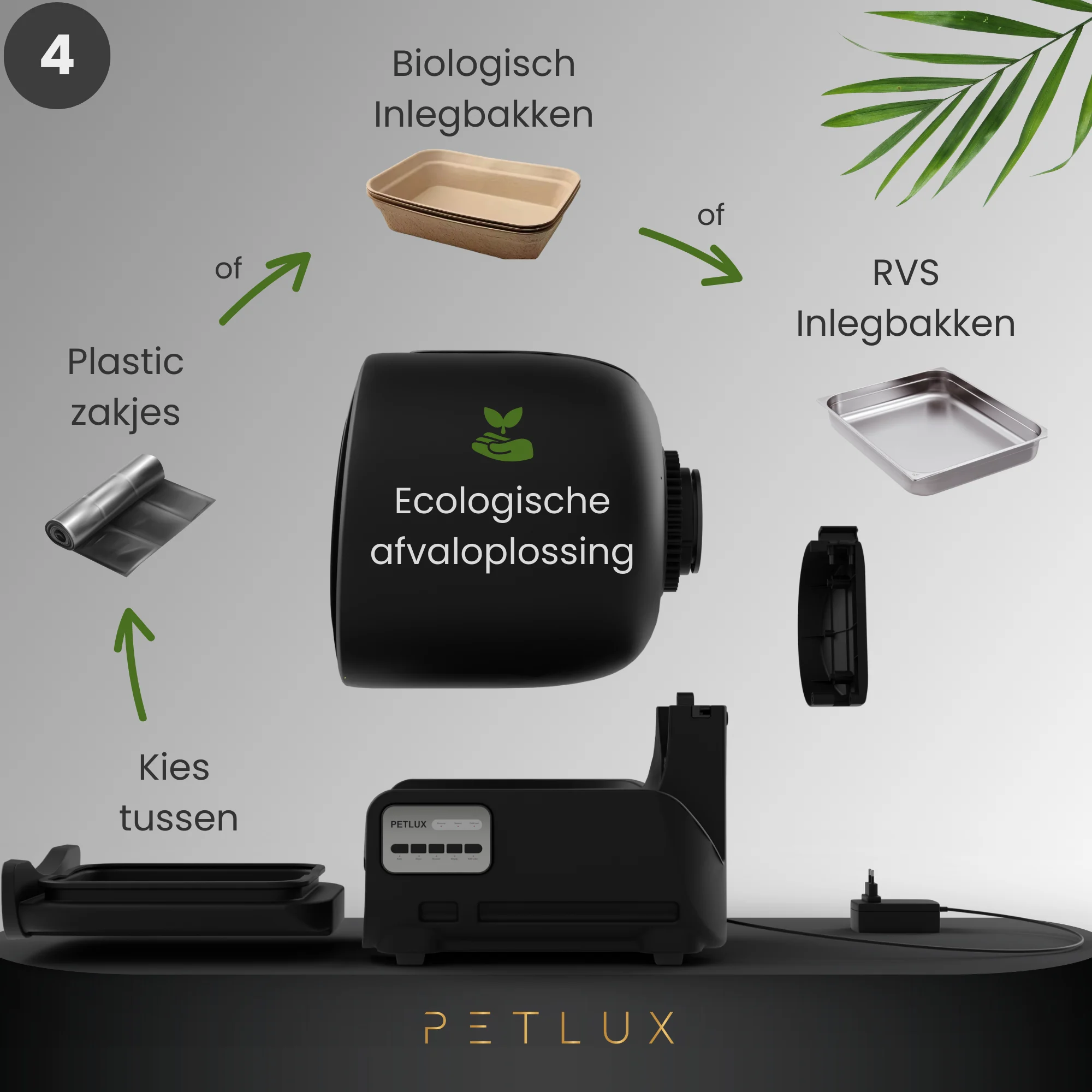 Automatyczna kuweta XXL z obsługą przez aplikację, czarna – Petlux V3 XXL - obrazek 6