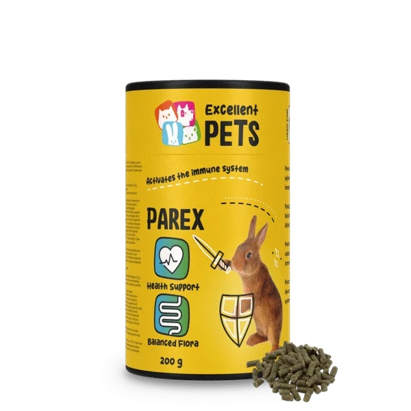 Uzupełniająca karma dla królików w formie granulek, 200 g – Excellent Pets Rabbit Parex
