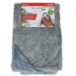 Koc dla psa z mik pluszu, szary, 65 x 95 cm – Relaxopet Cosy Multi-Plaid Original