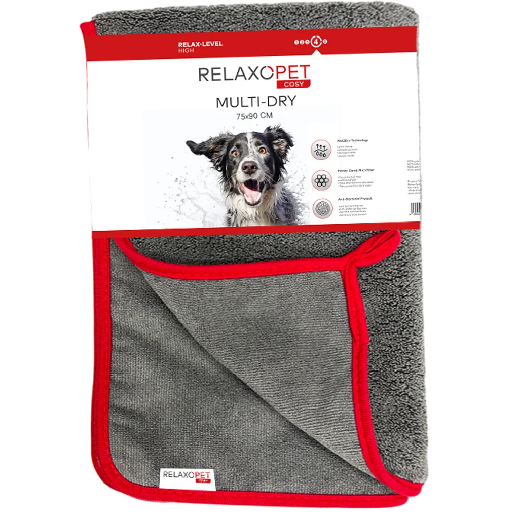 Ręcznik dla psa z mikrofibry, 75 x 90 cm – Relaxopet Cosy Multi-Dry Original - obrazek 1
