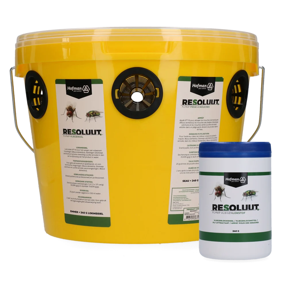 Pułapka na muchy z 240 g atraktantu na zewnątrz – Resoluut FlyNip - obrazek 1