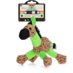 Pluszowa zabawka dla psa Osiołek z piszczałką, zielony S – Retro Dog Donkey