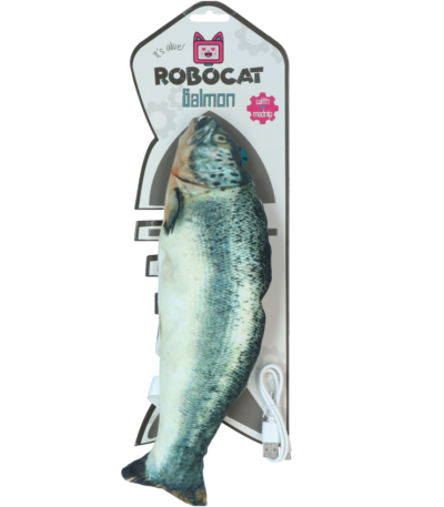Poruszająca się ryba dla kota z MADNIP, 30 cm – Robocat Fish