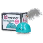 Myszka do zabawy z czujnikiem ruchu i Madnip, petrol – Robocat Mouse