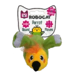 Ruchoma zabawka dla kota z dźwiękiem i Madnip – Robocat Papuga