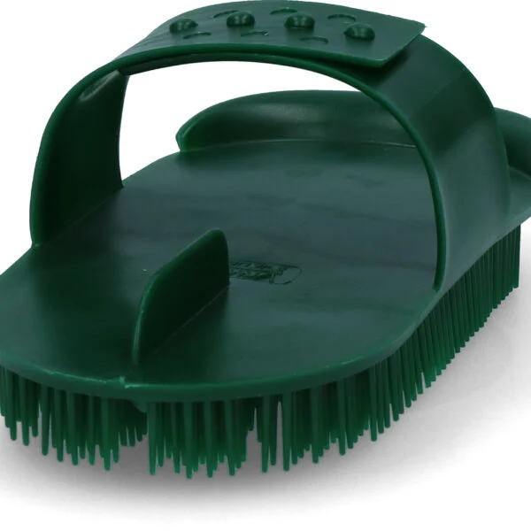 Zgrzebło o drobnych zębach, 180 x 90 mm, zielone – Vplast Original