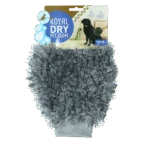 Rękawica do wycierania i szczotkowania psa z mikrofibry, 24 x 18 cm – Royal Dry