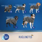 Torba osuszająca dla psa z mikrofibry XS, długość grzbietu 30 cm – Royal Dry Doggy Bag - obrazek 3