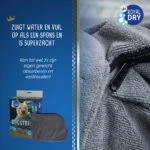 Worek do osuszania psa z mikrofibry S, długość grzbietu 40 cm – Royal Dry Doggy Bag - obrazek 4
