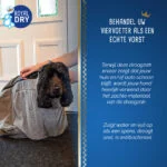 Worek do osuszania psa z mikrofibry M, długość grzbietu 60 cm – Royal Dry Doggy Bag - obrazek 6