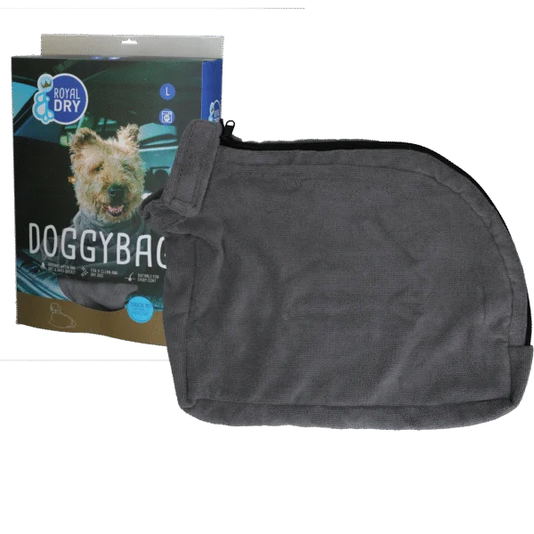 Ręcznik dla psa z mikrofibry L, długość grzbietu 75 cm – Royal Dry Doggy Bag