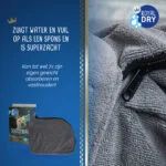 Ręcznik dla psa z mikrofibry L, długość grzbietu 75 cm – Royal Dry Doggy Bag - obrazek 4