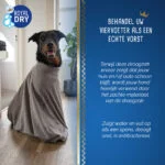 Ręcznik dla psa z mikrofibry L, długość grzbietu 75 cm – Royal Dry Doggy Bag - obrazek 6