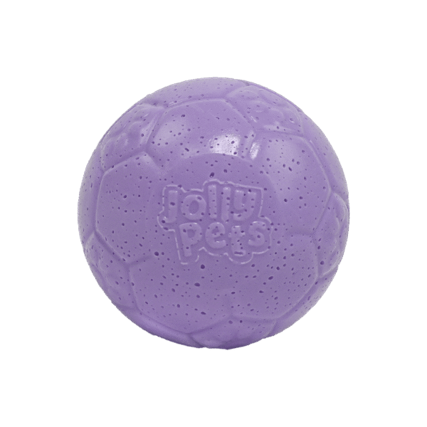 Piłka nożna dla psa, jasnofioletowa, 7,5 cm – Jolly Pets Mini Soccer Ball