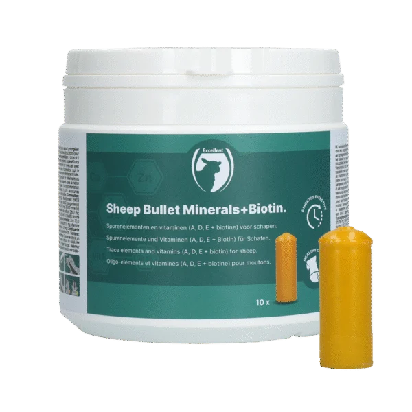 Bolus dla owiec z biotyną, 10 sztuk – Excellent Sheep Bullet Minerals + Biotin