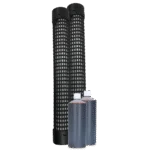 Zestaw pastwiskowy przeciw drapieżnikom, 2 tuleje i 2 x 1 l płynu – Shield Up Stay Away Weide Set Roofdieren - obrazek 2