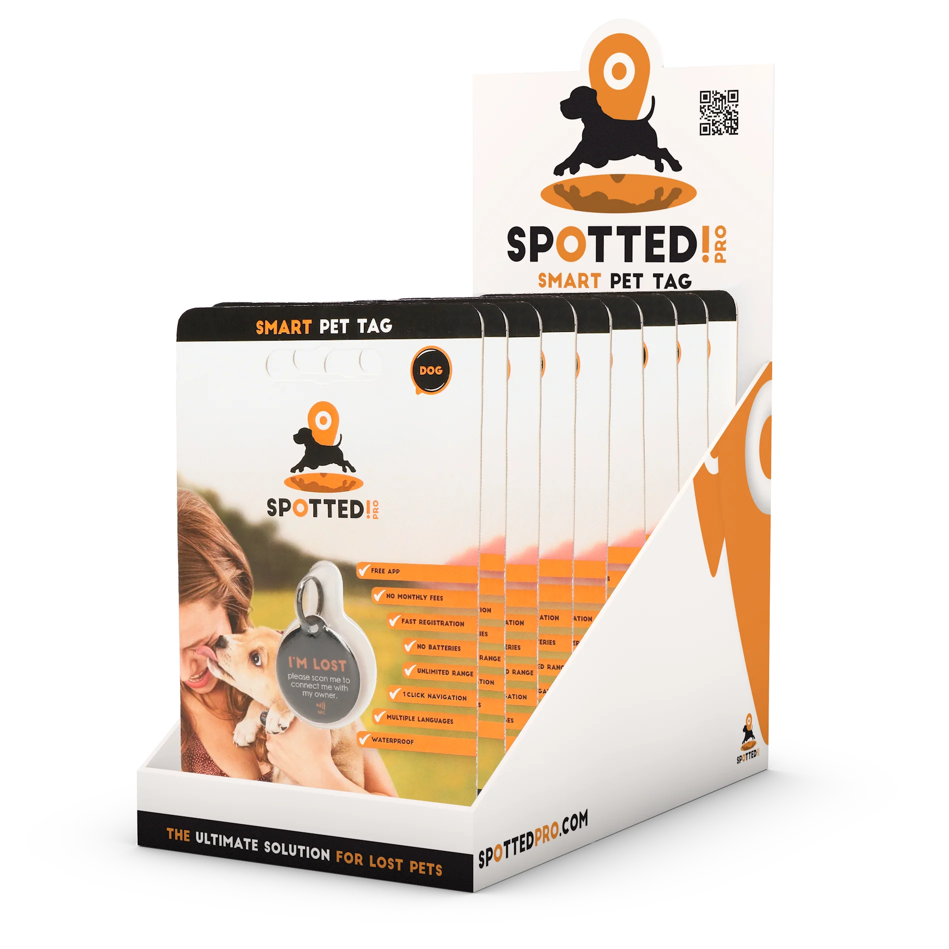Wodoodporna zawieszka dla psa i kota M – Spotted! Pro - obrazek 2