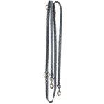 Skórzana smycz treningowa dla psa, szara, 250 cm x 16 mm – Spotted! Pro