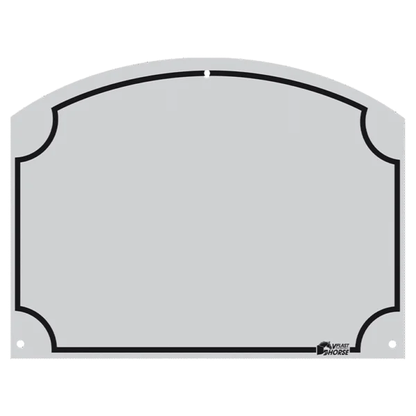 Tabliczka z nazwą boksu z tworzywa ABS 70 x 95 mm – Vplast