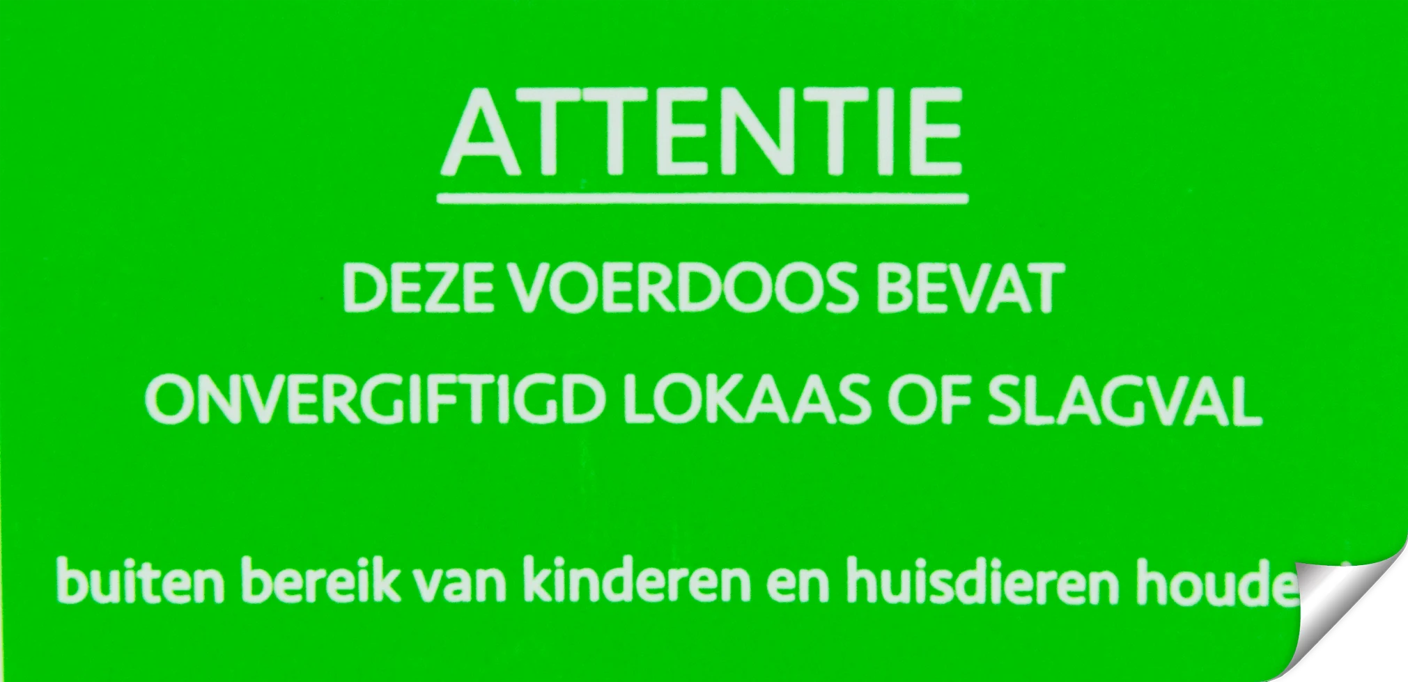STIC0035.png Naklejka ostrzegawcza do przynęty monitorującej lub pułapki zatrzaskowej, 8 x 4 cm, 100 sztuk – Hofman Pest Control, Nie zatrute / Pułapka zatrzaskowa - obrazek 1