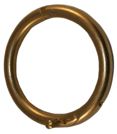 Mosiężny kolczyk do nosa byka 61 mm ze śrubą