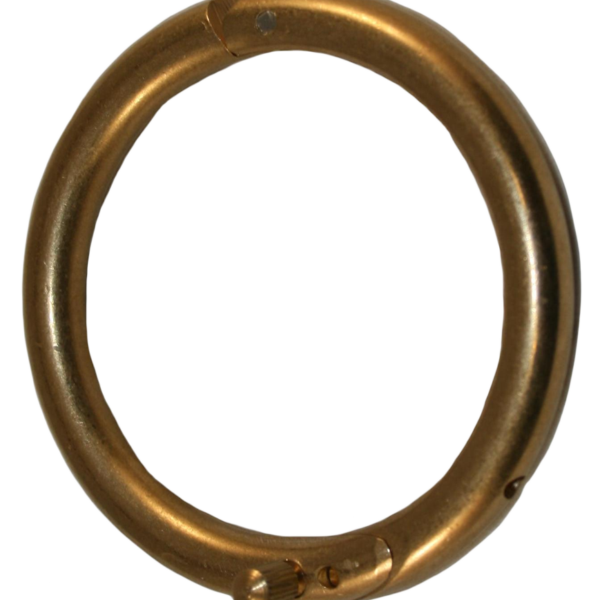 Mosiężny kolczyk do nosa byka 61 mm ze śrubą