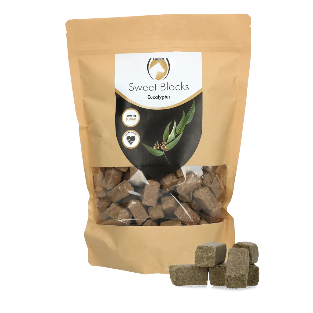 Przysmaki dla koni Eucalyptus, niskocukrowe, 1 kg – Excellent Horse Sweet Blocks - obrazek 1