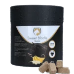 Przysmaki dla koni o smaku banana, niska zawartość cukru, 1,2 kg – Excellent Horse Sweet Blocks